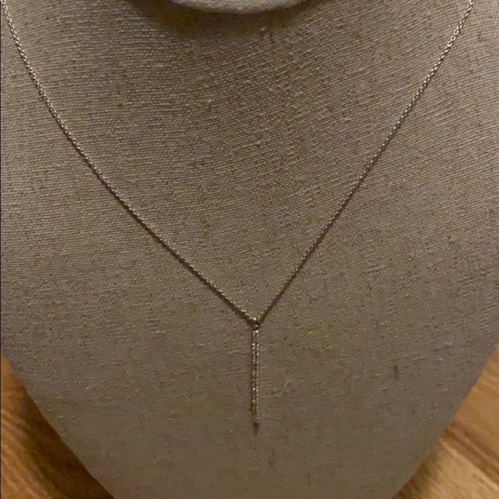 Stella & Dot silver delicate necklace